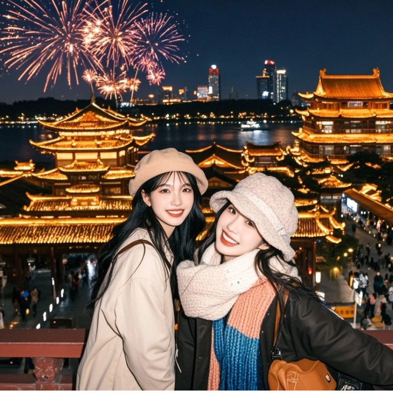 【双人游】长沙五一广场希尔顿欢朋酒店3天2晚双早+湘江游轮夜游小火车+橘子洲头岳麓山