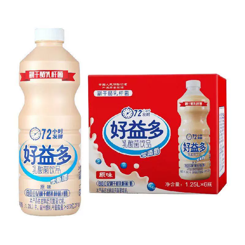 好益多乳酸菌饮品25年1月1.25l*6瓶/箱