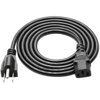 ETL Certified American Standard Power Cord With Three-Prong 1.31 Square Full Copper Core For Computer Host