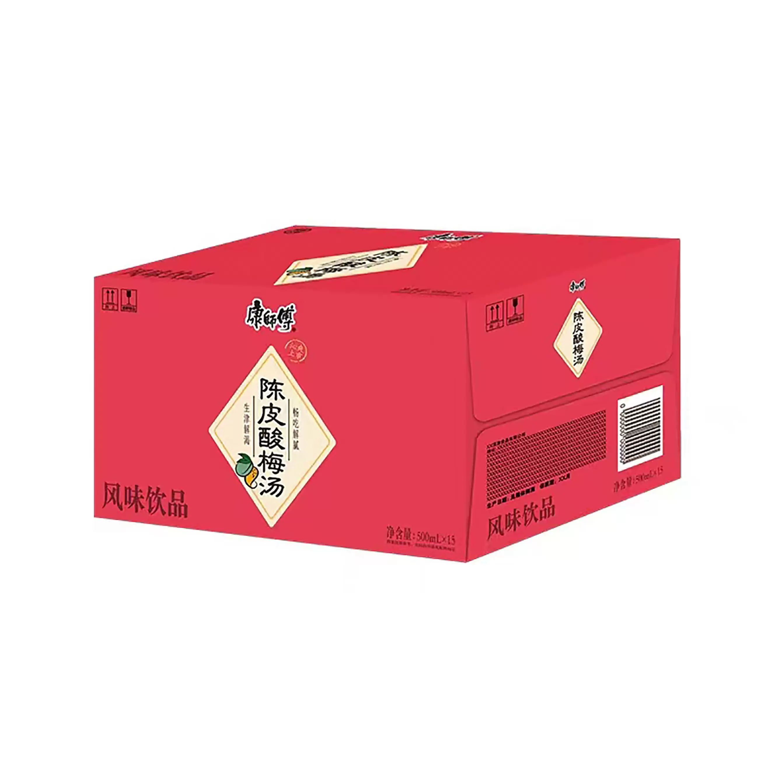 康师傅-陈皮酸梅汤风味饮品500ml*15瓶/箱