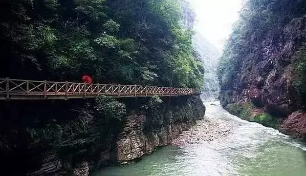 悬空木栈道图片