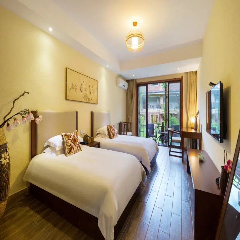 周末不加价|安吉欢庭赋石山居度假酒店1晚含早+漂.流套餐/浙北大峡谷门票