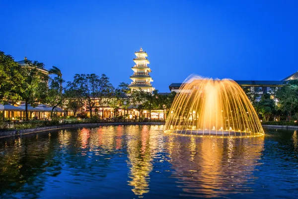 【温泉】珠海御温泉渡假村+温泉+庙会自助晚餐 2天1晚