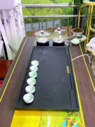 Tổng hợp đá vàng đen khay trà hộ gia đình bàn cà phê khay trà văn phòng mới khô bong bóng bàn thoát nước tích hợp trà biển