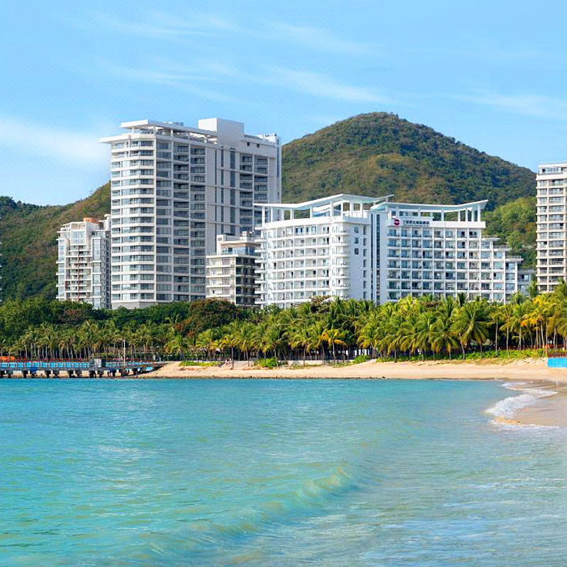 闪促】新晋网红三亚大东海君吉海景酒店海景家庭3天2晚无边泳池