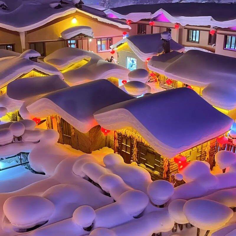 雪乡+亚布力5天4晚 大秃顶子+冰雪画廊+梦幻家园+马拉爬犁+二人转 - 定制游预订