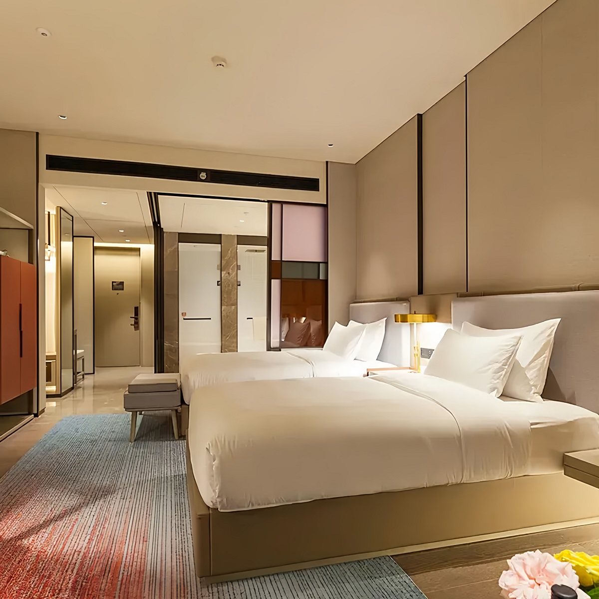 厦门天元酒店2天1晚丨商务海景双床房 双早丨鼓浪屿船票2张