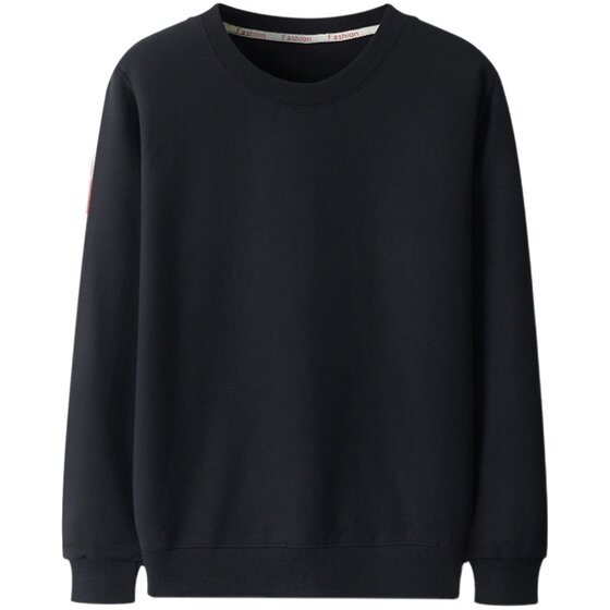 Cotton spring autumn and winter new men's long -sleeved T -shirts round collar cock bottomed sweater bottoming shirt outside wears T -shirts, men