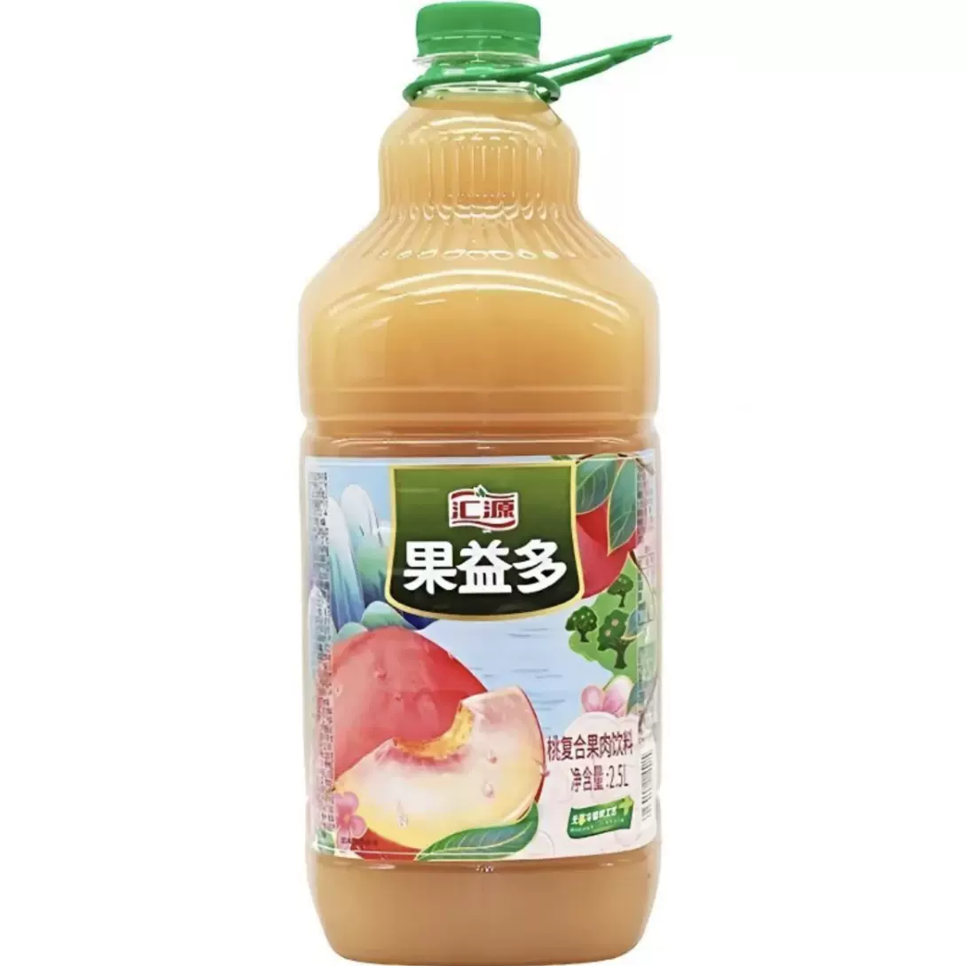 汇源果益多 桃汁果肉饮料2.5l/瓶