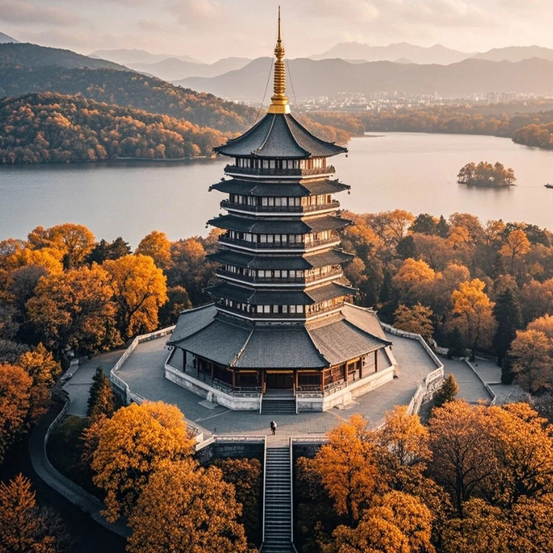 杭州西湖希尔顿欢朋酒店3天2晚含早+飞来峰+西湖游船含登岛+雷峰塔+独立专车接机1次