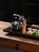 Bộ ấm trà hoàn toàn tự động ấm đun nước tích hợp khay trà nhà phòng khách mới bàn pha trà đơn giản kung fu đĩa lớn