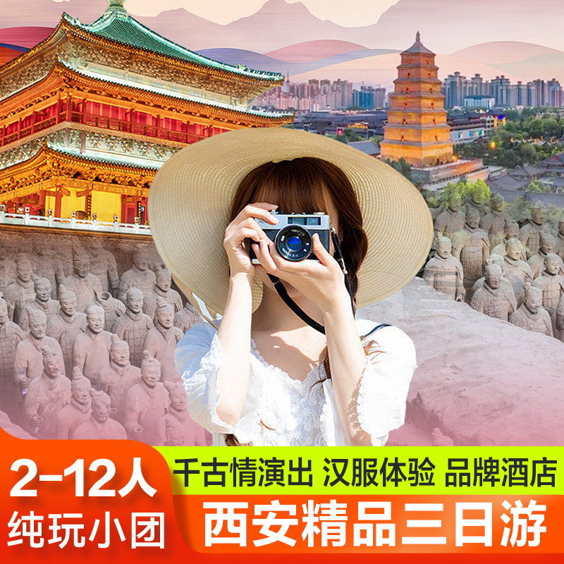 2-12人赠演出西安旅游3天2晚纯玩兵马俑博物馆西安跟团旅游三日游 - 定制游预订