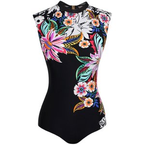 Kaidilong's new hot spring retro sexy gathering and conservative slimming belly shaping swimsuit one-piece triangular women
