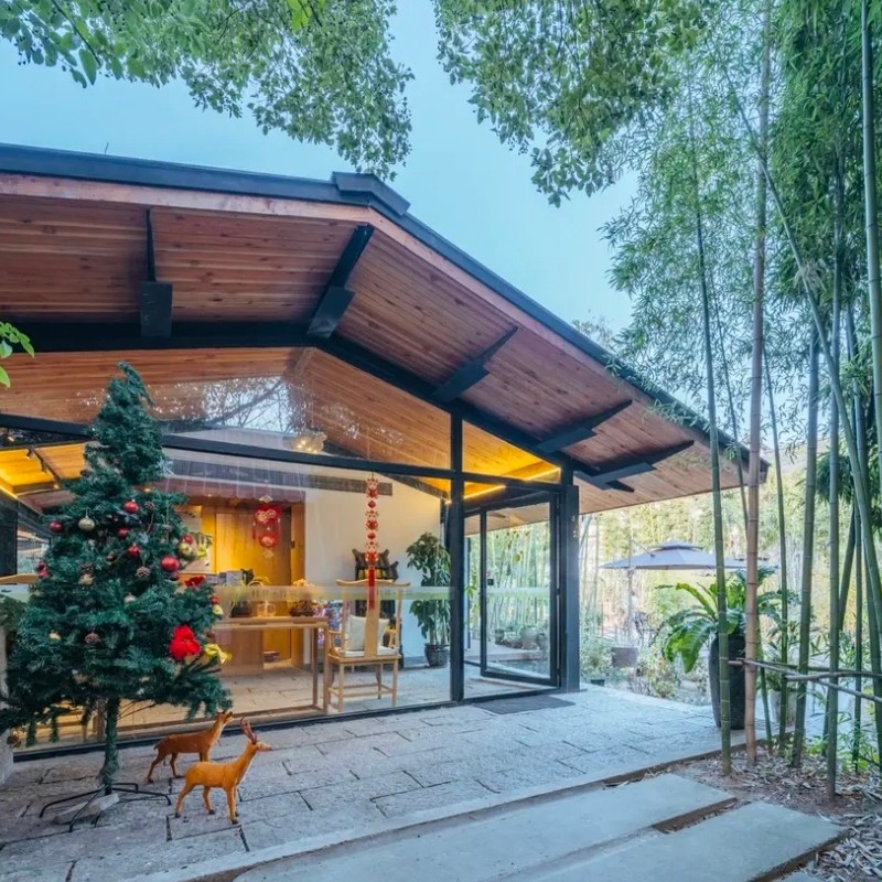 【乐享】无锡村伴竹院民俗雅致禅意大床房两天一晚+鼋头渚