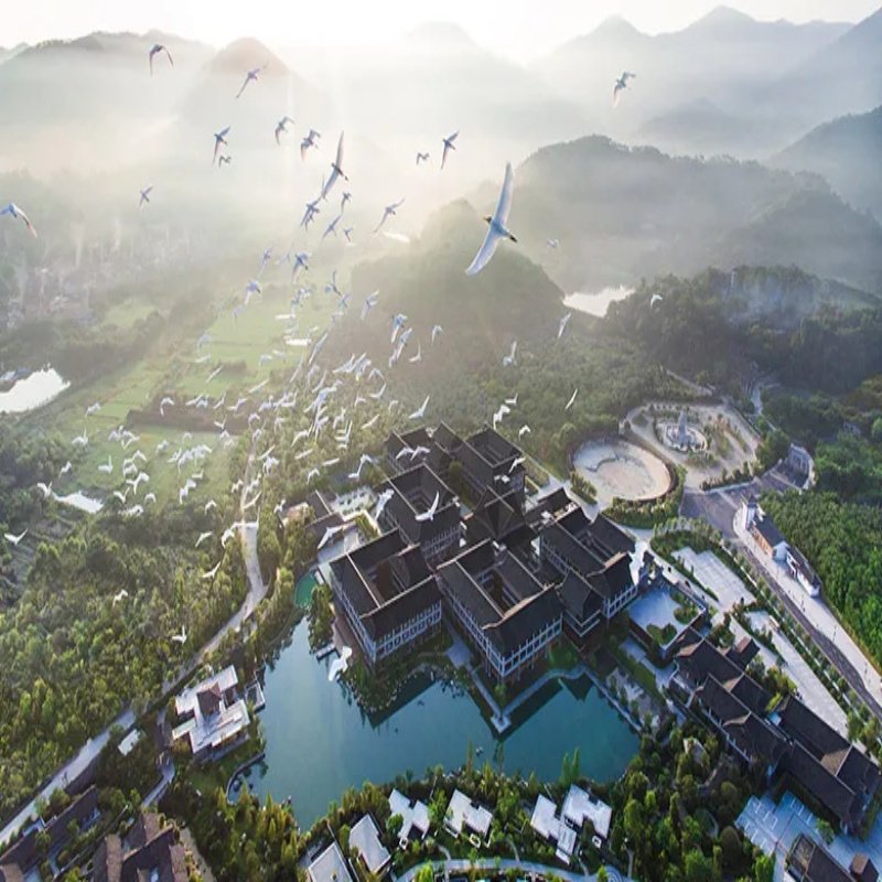 云浮新兴禅泉度假酒店2天1晚含自助早餐无限次禅意温泉室内泳池