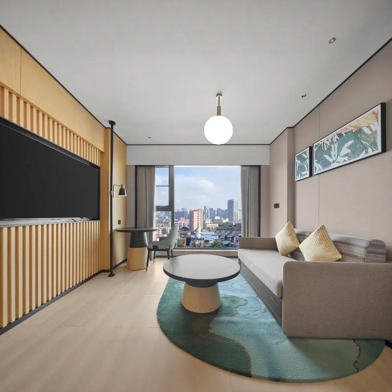 【畅享】亲子游!成都春熙路太古里希尔顿花园酒店亲子家庭房2天1晚+大熊猫基地大门票