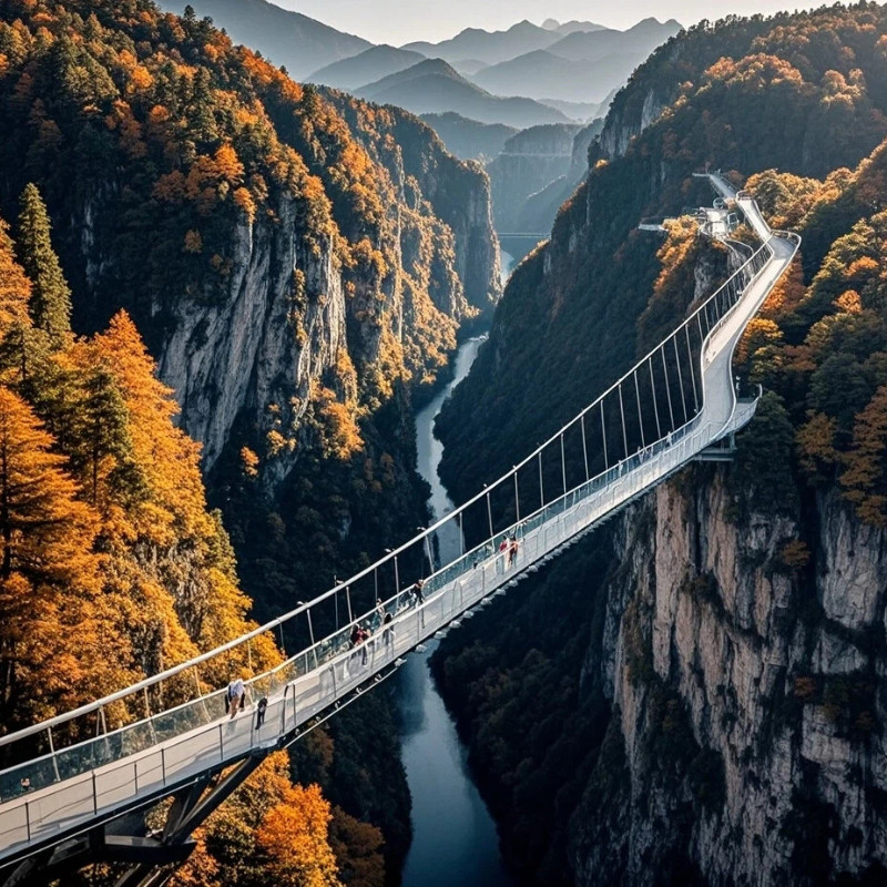 张家界希尔顿欢朋酒店3天2晚+含双人天门山国际森林公园含双索道+大峡谷+玻璃桥双人票