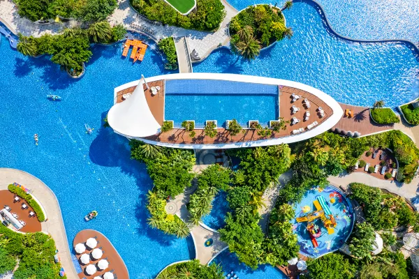 【汤泉】惠州双月湾檀悦都喜天丽+双人海泉温泉 1-2天自由行