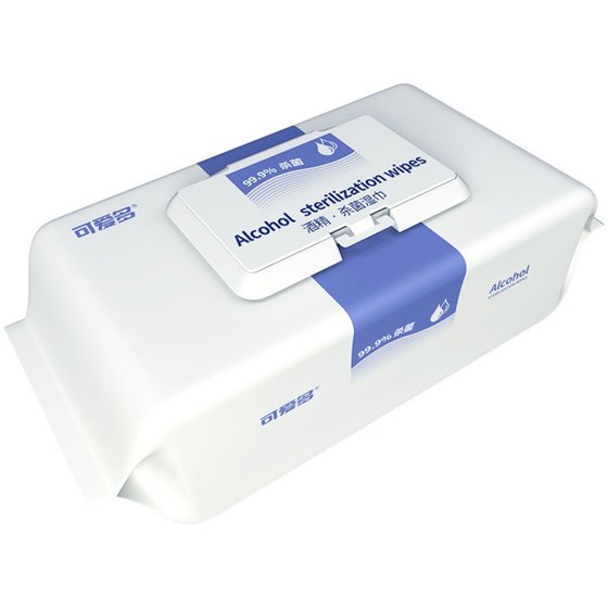 Cute 75 -degree wine essence wet towel cleaning, disinfection, sterilization bag, affordable student office household hygiene
