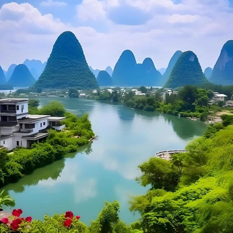 广西旅行丨桂林融创施柏阁酒店2天1晚套餐+自助早餐+漓江风景区三星游船(桂林-阳朔)