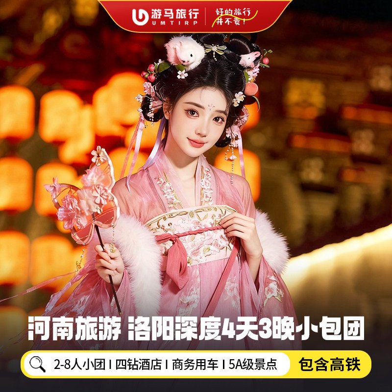 8人纯玩小团 含高铁河南旅游洛阳少林寺老君山博物馆4天3晚跟团游 - 定制游预订