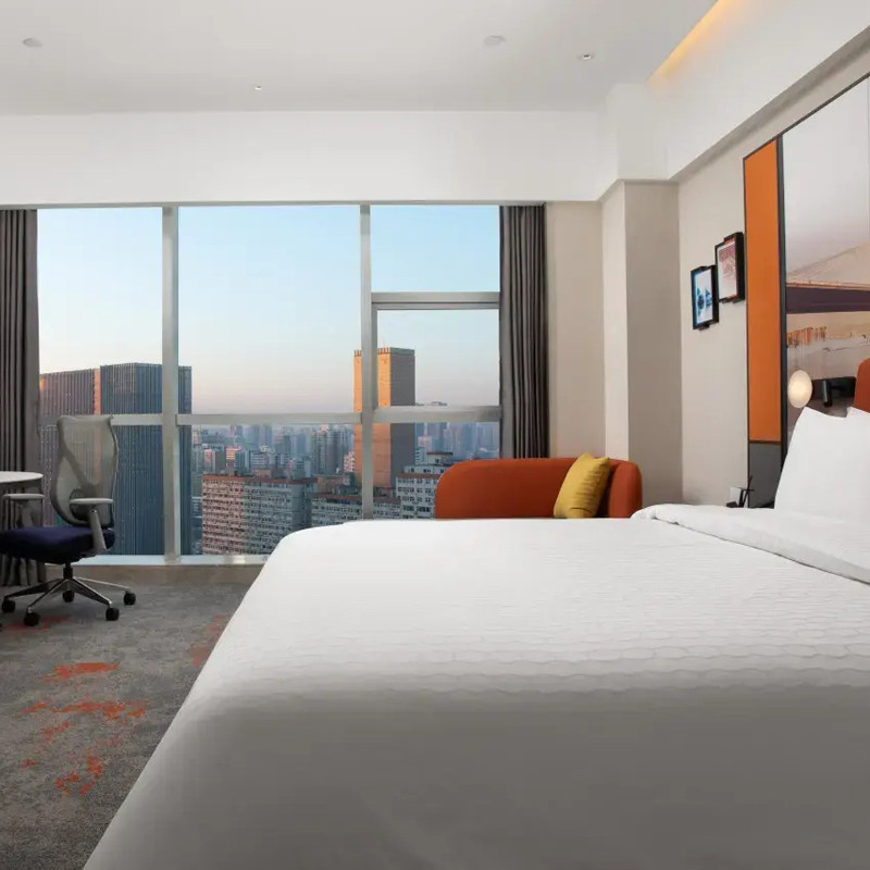 太原自由行 太原五一广场希尔顿欢朋酒店2晚 可选其他酒店