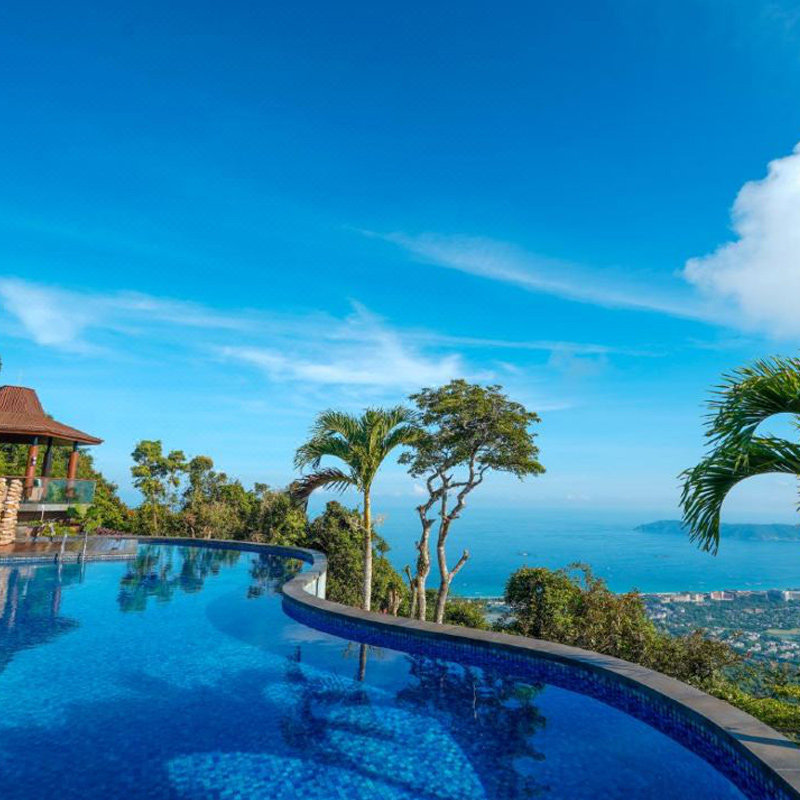 【春节可约】三亚亚龙湾人间天堂-鸟巢度假村1-2晚海景独栋泳池别墅双人晚餐精致下午茶