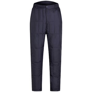 Genuine winter down pants for middle-aged and elderly men and women, the same style as men and women, thickened and large size high-waisted warm cotton pants
