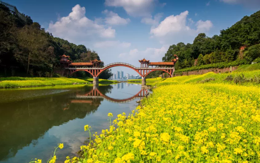 麻浩河湿地公园图片