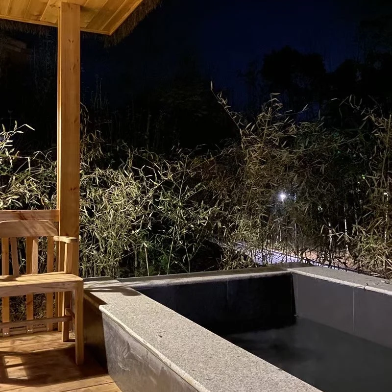 崇阳小自然野奢度假村田园风光森林烧烤露营私汤温泉泡池