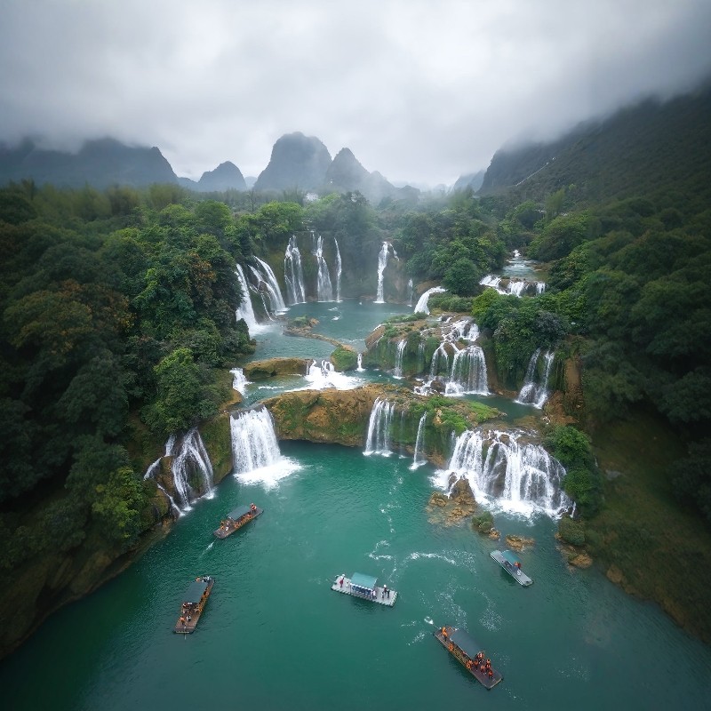 广州往返广西+德天跨国瀑布+峒那屿湾+靖西鹅泉+崇左太平古城3天 - 定制游预订