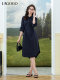 LAGOGO pure cotton simple dress for women Lagugu Valley 2025 summer new lace-up skirt OALL433B52