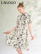 LAGOGO national style dress for women Lagugu Summer new style new Chinese printed cheongsam skirt