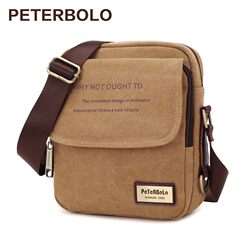 Men's Canvas Shoulder Bag, Korean Style Casual Canvas Men's Bag, Business Crossbody Bag, Small Crossbody Backpack