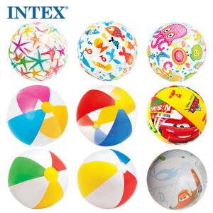 Genuine original Intex inflatable beach ball drama water toy ball transparent beach ball player ball thickened environmental protection