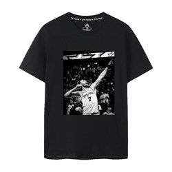 2026 Short-Sleeve T-Shirt Spurs Foxes Same Style Koneet Game-Winning Celebration Number 7 Shirt Men's Printed Large Size