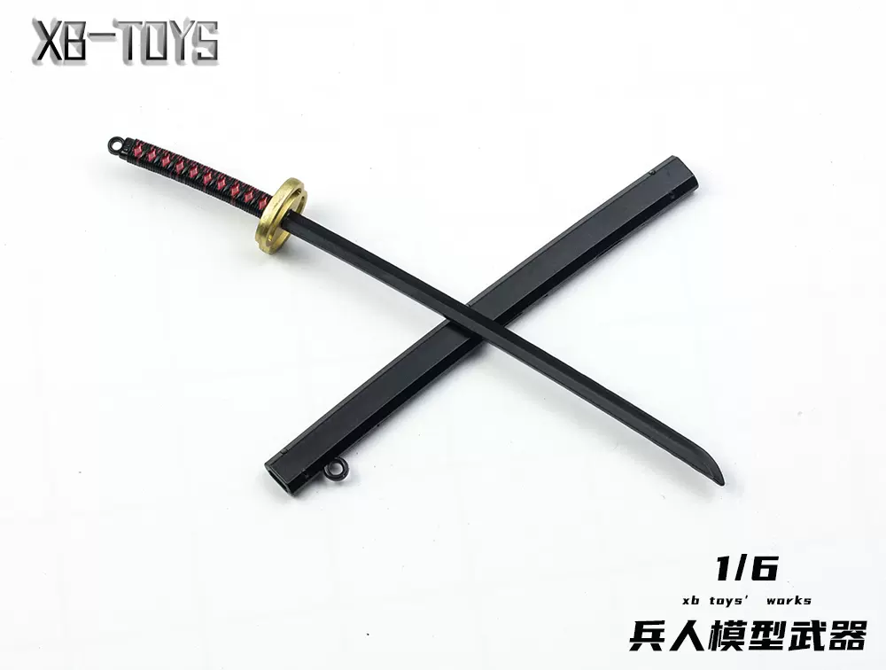 1/6兵人金屬合金日本武士刀太刀模型12寸模型人偶用武器帶刀鞘-Taobao