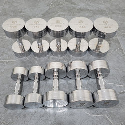Pure Steel Electroplated Dumbbells 5-30kg Men's Pair for Home Personal Training Fixed Strength Fitness Dumbbell Rack Set