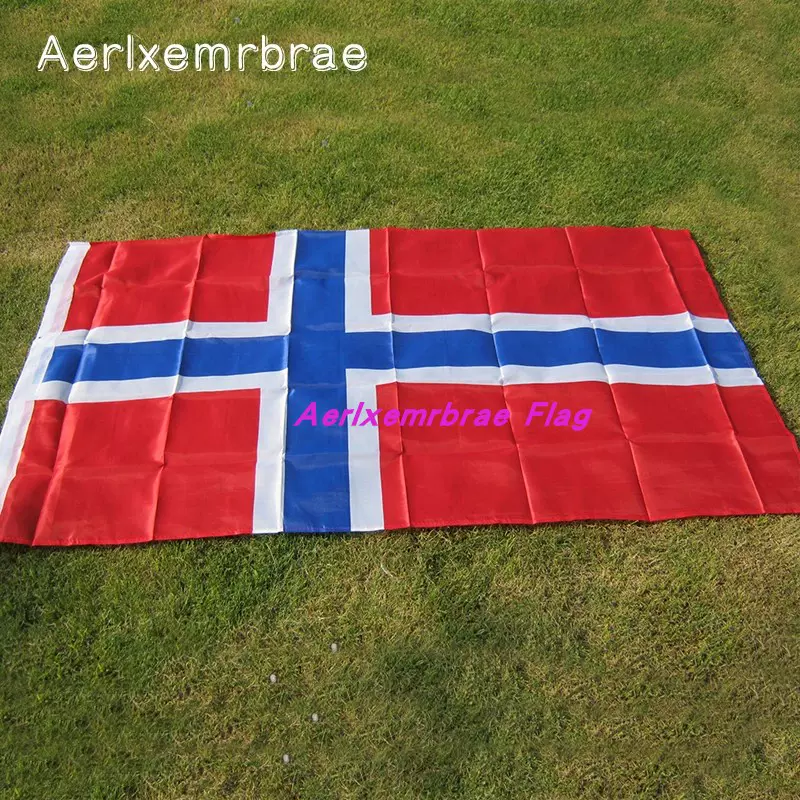 4号涤纶挪威国旗90x150春亚纺世界各国国旗norway Flag