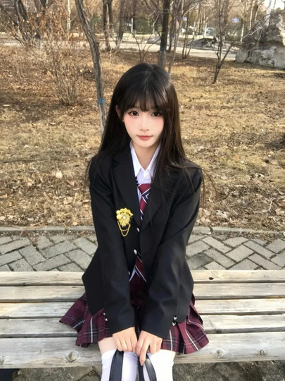 Kawashima Tianya Juego de Uniforme Escolar Japonés JK Blazer y - Main Image