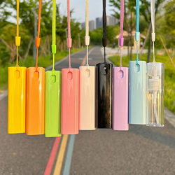 Macaron-Colored Spray Bottle, Simple Press-Type Refillable Bottle, Cute Small Spray Bottle for Travel, Alcohol Disinfectant Small Spray Bottle