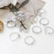 ins niche versatile insertable pearl gold-plated platinum ring diy homemade daily ring ring ring holder