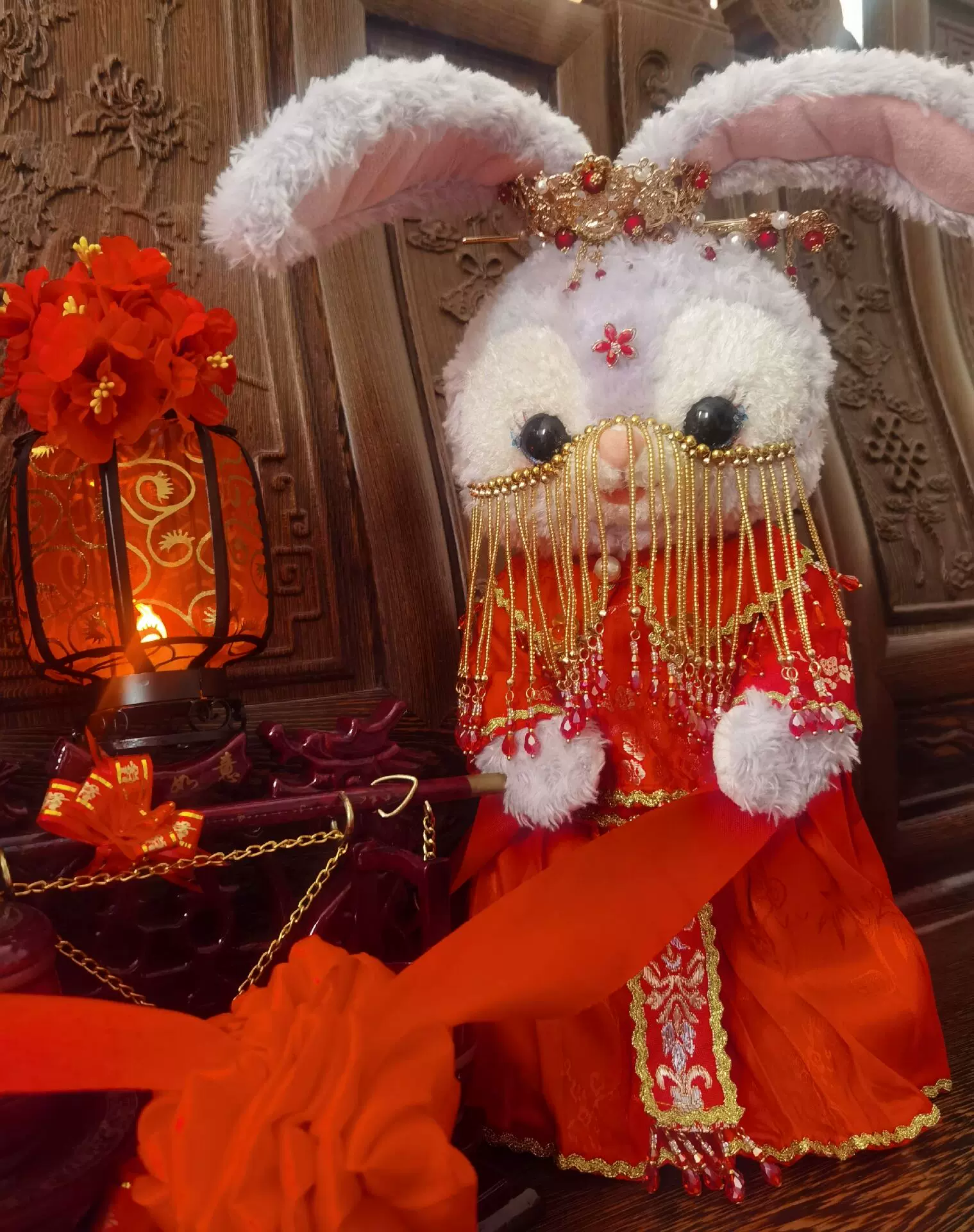 锦绣】原创星黛露秀禾中式花嫁婚服迪士尼史黛拉着