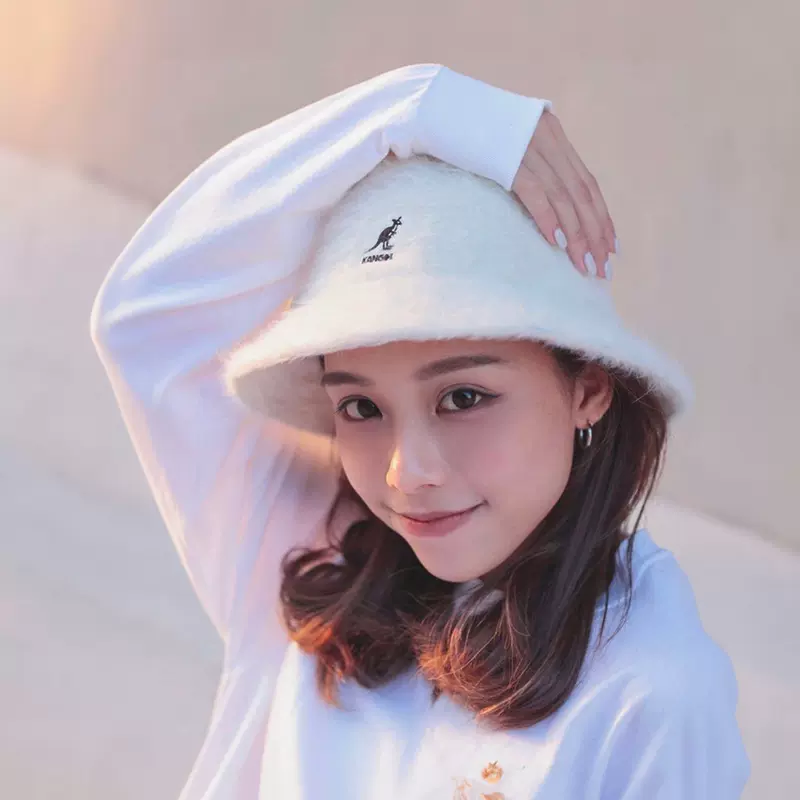 Kangol Furgora Casual 袋鼠秋冬兔毛毛绒绒款盆帽圆顶渔夫帽-Taobao