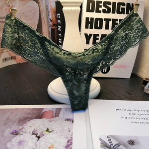 Sexy underwear for women thong, lace-edged fresh transparent and sexy tempting, low-waisted fashionable women t-trousers
