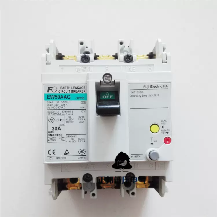 原装正品日本富士FUJI空气开关漏电断路器EW250EAG 3P 150A现货