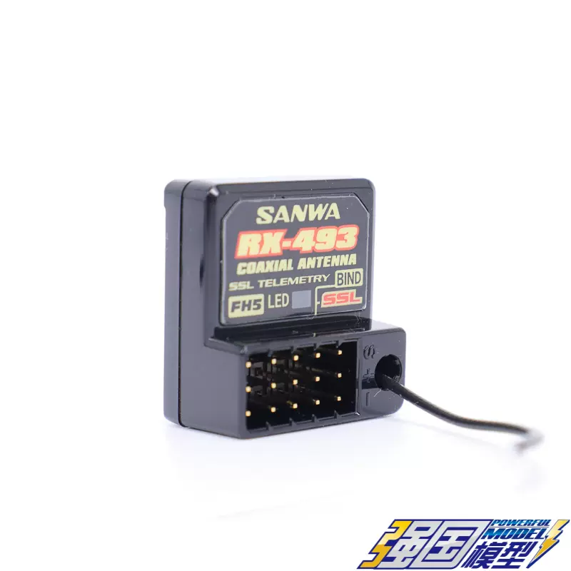 SANWA RX-493 RX-493i 天线高压防水接收机M17遥控器FH5U\SXR传输-