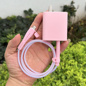 
Honor 500 500pro 400 X70 X60GT data cable protective cover 80W charger soft sleeve winding rope