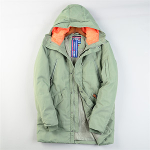 
Foreign trade mid-length hooded cotton coat for men and women L85796 comfortable straight autumn and winter warm jacket jacket