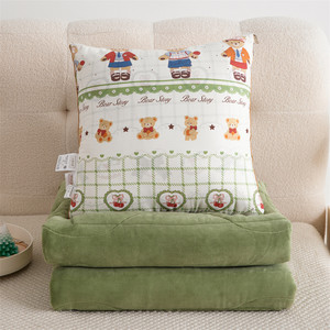 
Class A cotton plus velvet antibacterial pillow quilt dual-purpose car cushion office sofa nap blanket air conditioning quilt winter